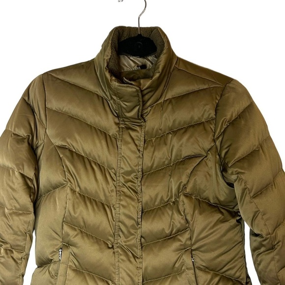 Eddie Bauer Chartreuse Green Down Puffer - Picture 3 of 12